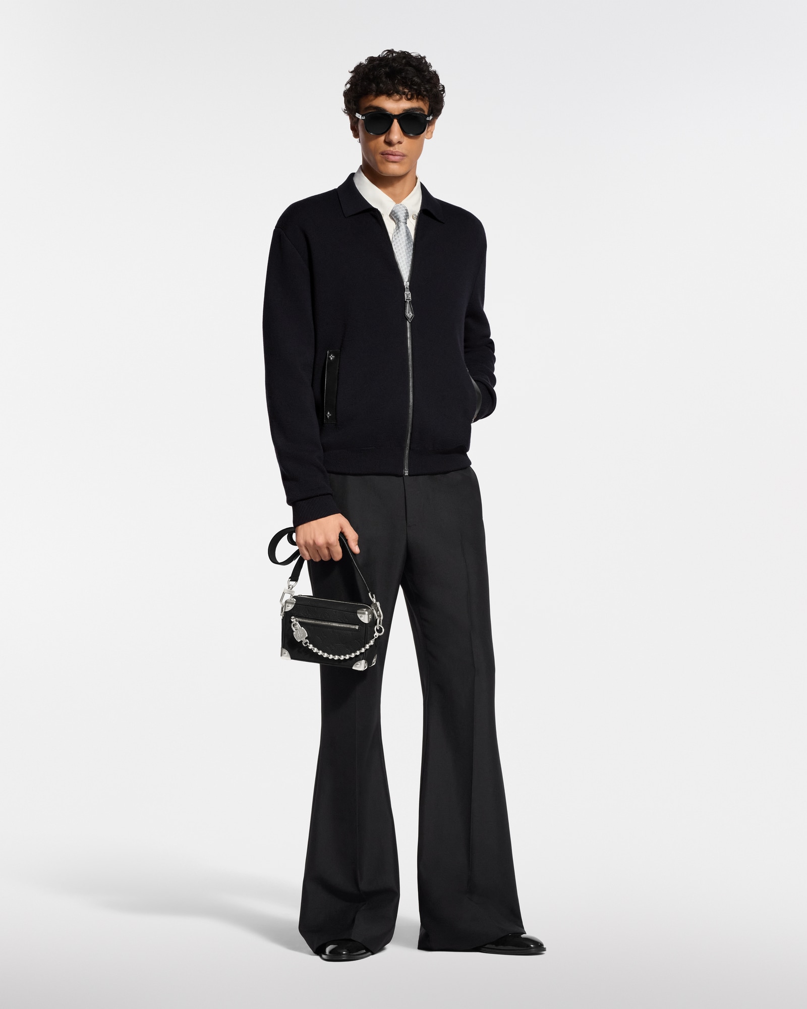 Knit Blouson With Leather Details - For Men | LOUIS VUITTON